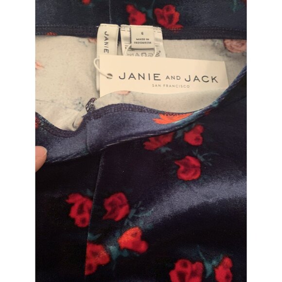 Janie and Jack Velvet Rose Leggings. Size 6. - Picture 3 of 3